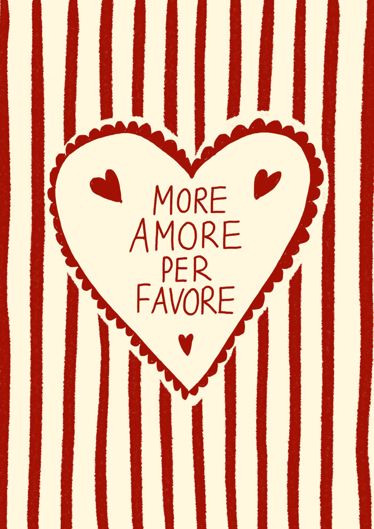 More Amore Poster och Canvastavla