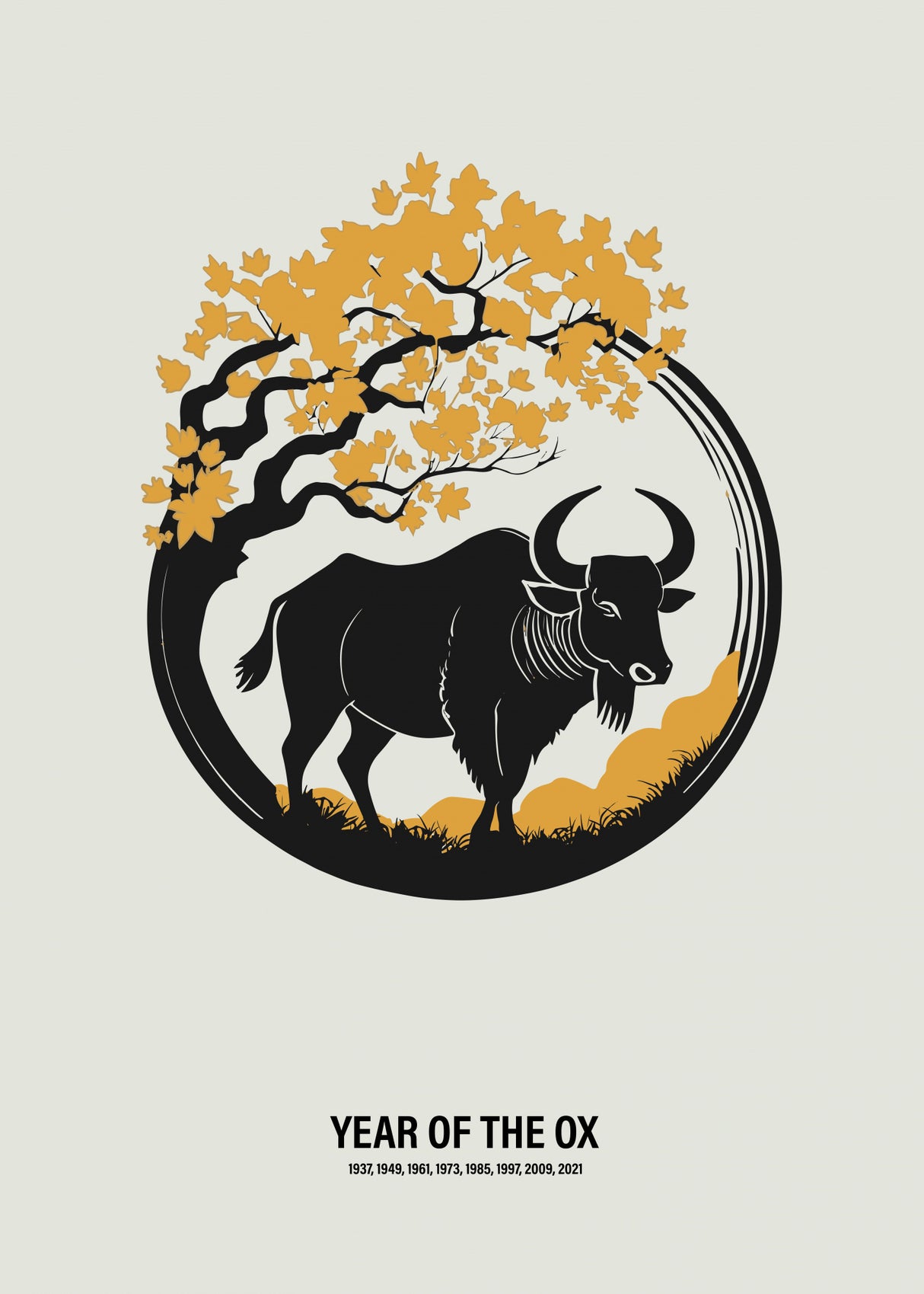 Year of the Ox Poster och Canvastavla