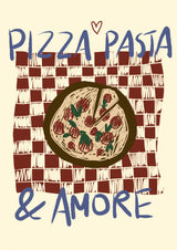 Pizza Pasta & Amore Poster och Canvastavla