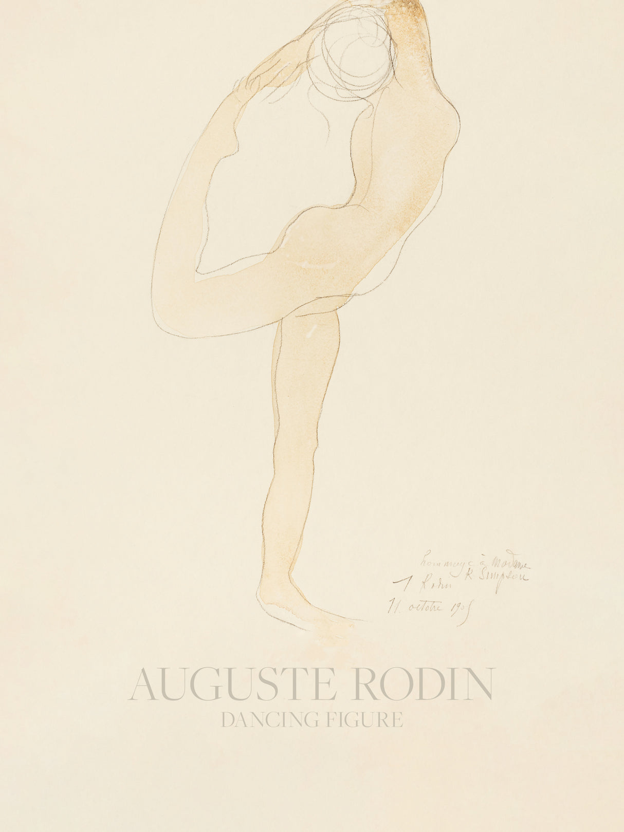 Dancing Figure (1905) Poster och Canvastavla