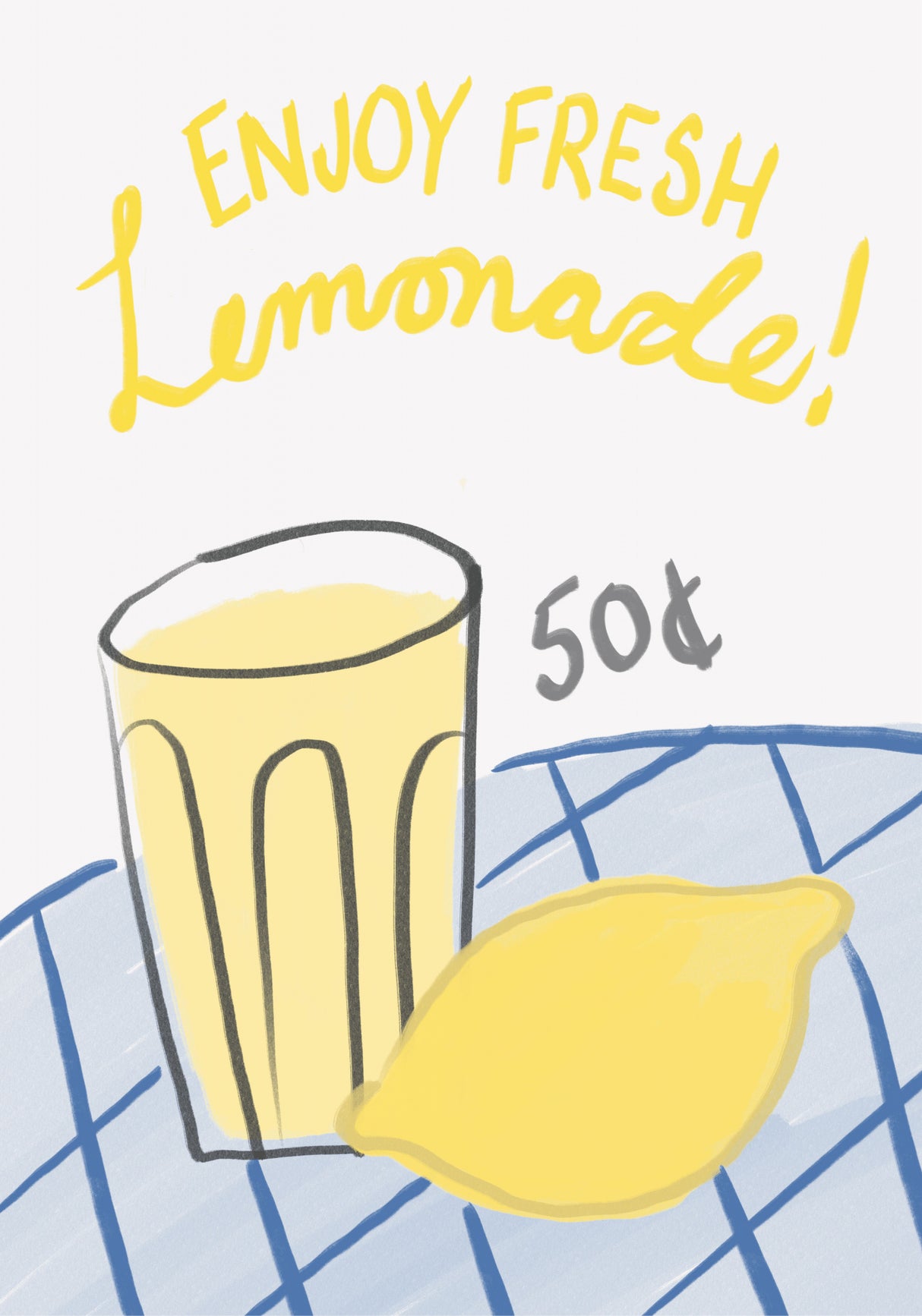 Fresh Lemonade Poster och Canvastavla