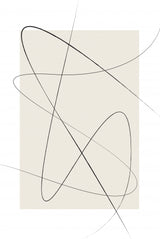 Beige Abstract Poster och Canvastavla