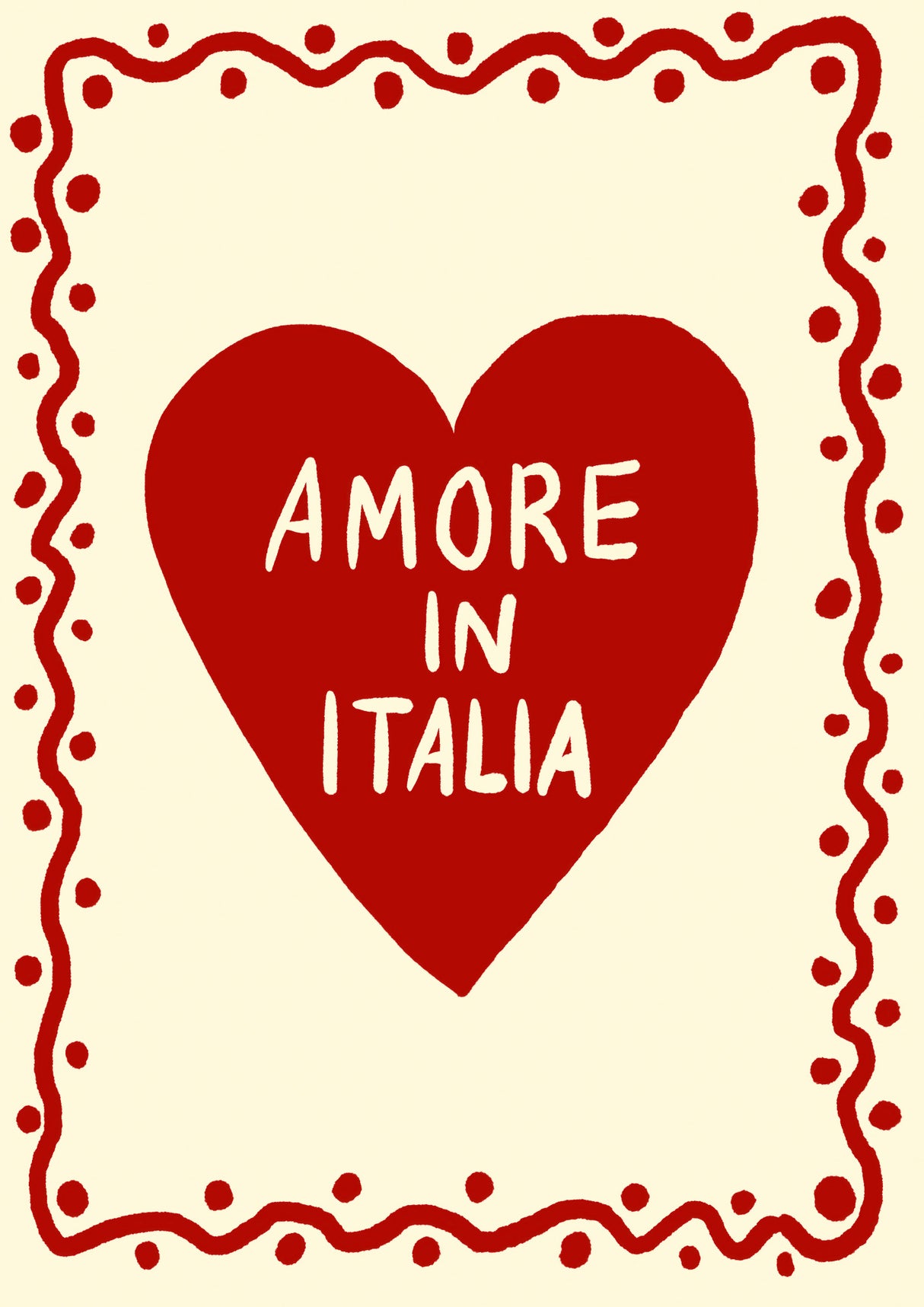 Amoreinitalia Up Poster och Canvastavla