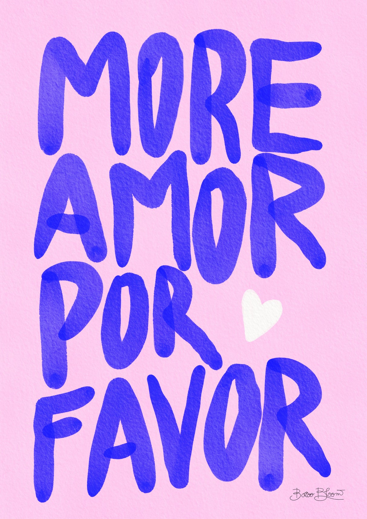 More Amor Por Favor Poster och Canvastavla