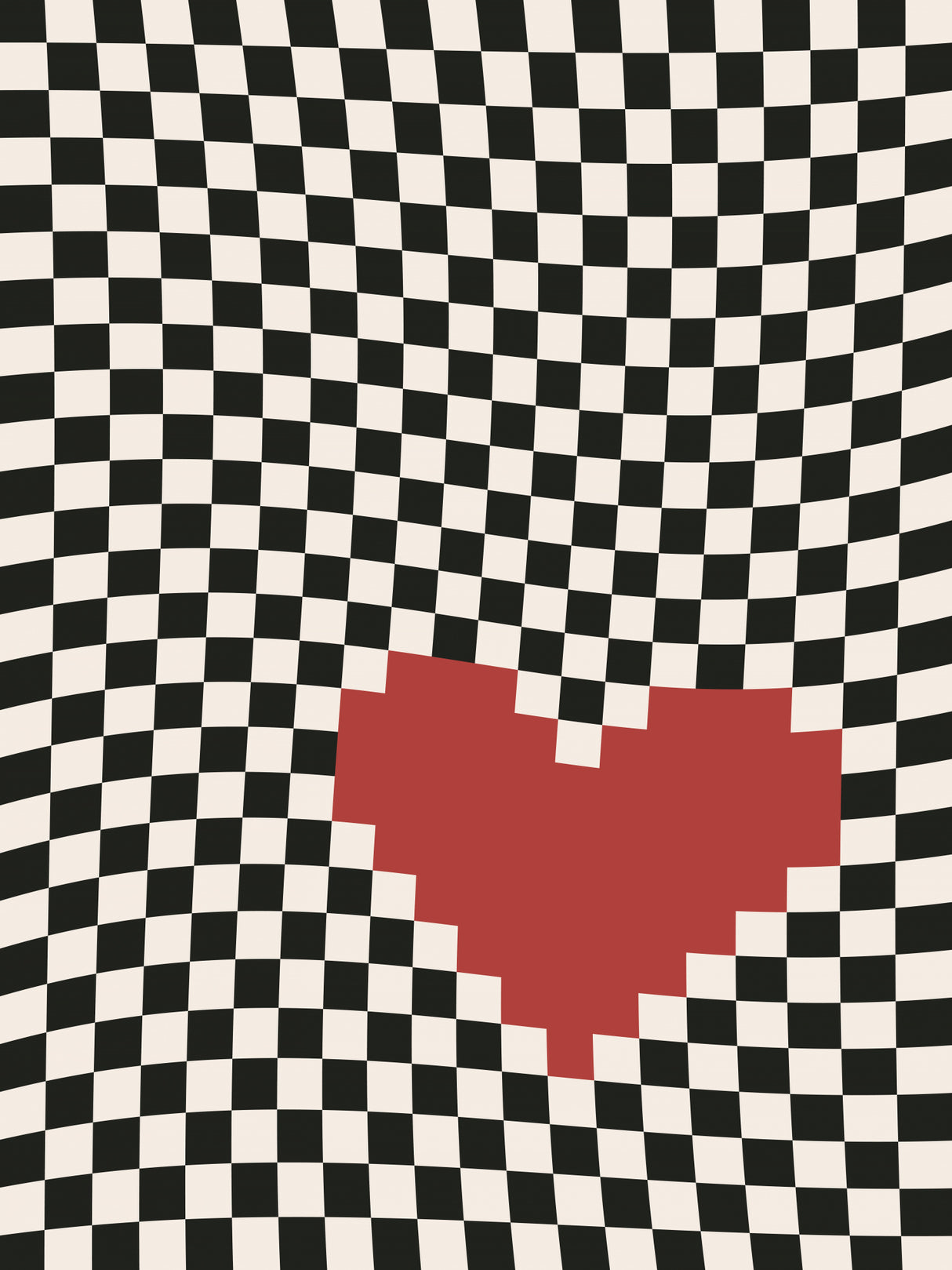 Pixel Heart Poster och Canvastavla