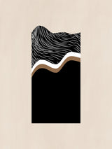 White Wave Art No.2 Poster och Canvastavla