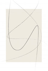 Beige Abstract Poster och Canvastavla