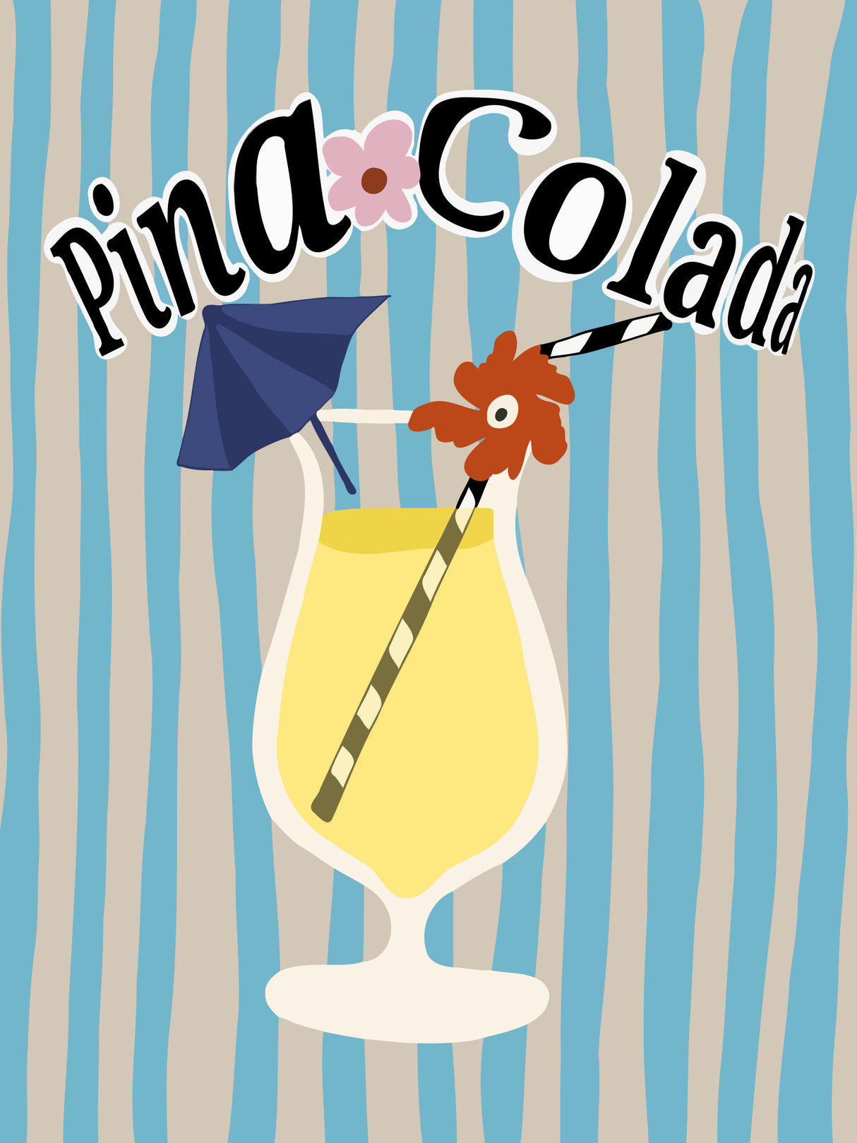 Pina Colada Poster och Canvastavla