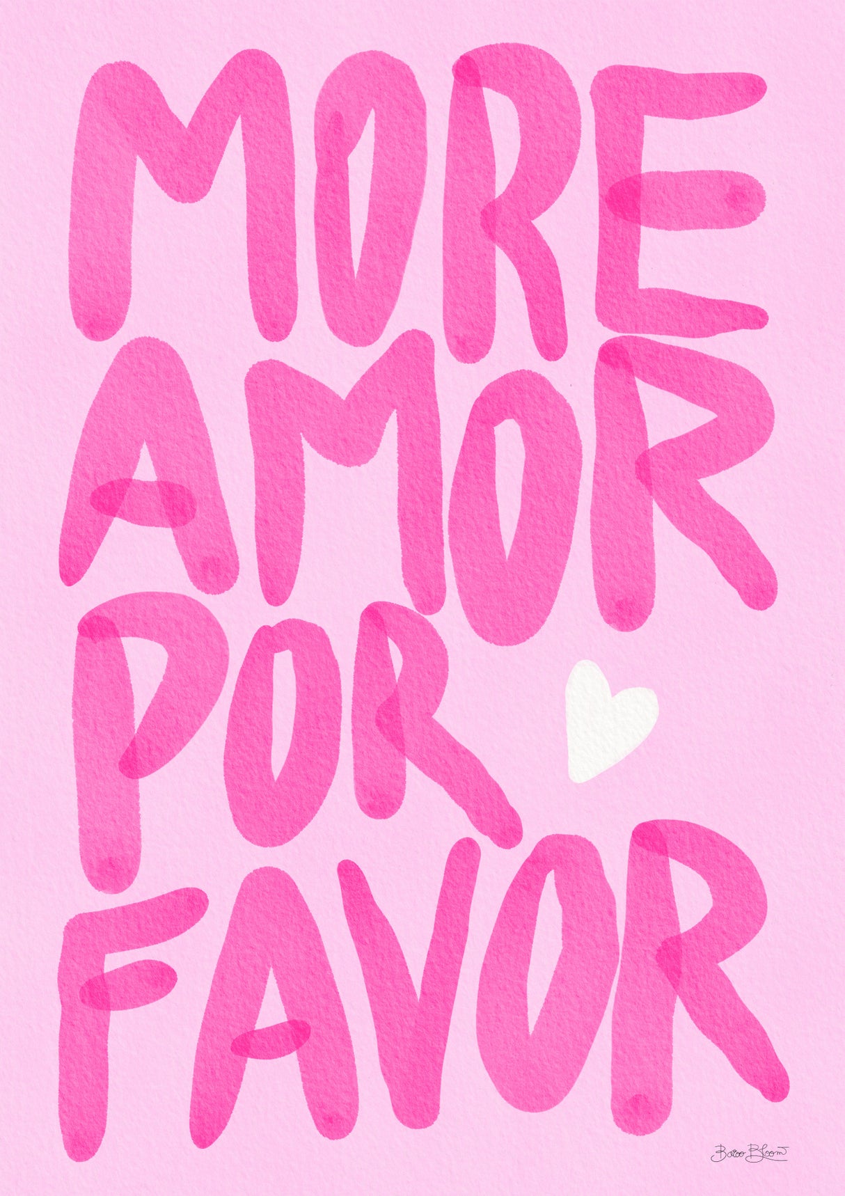 More Amor Por Favor Poster och Canvastavla