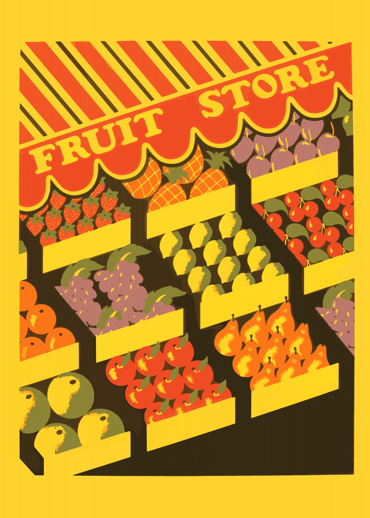 Fruit Store Poster och Canvastavla