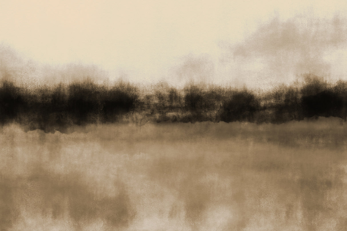 Abstract Landscape in earthy tones. Poster och Canvastavla