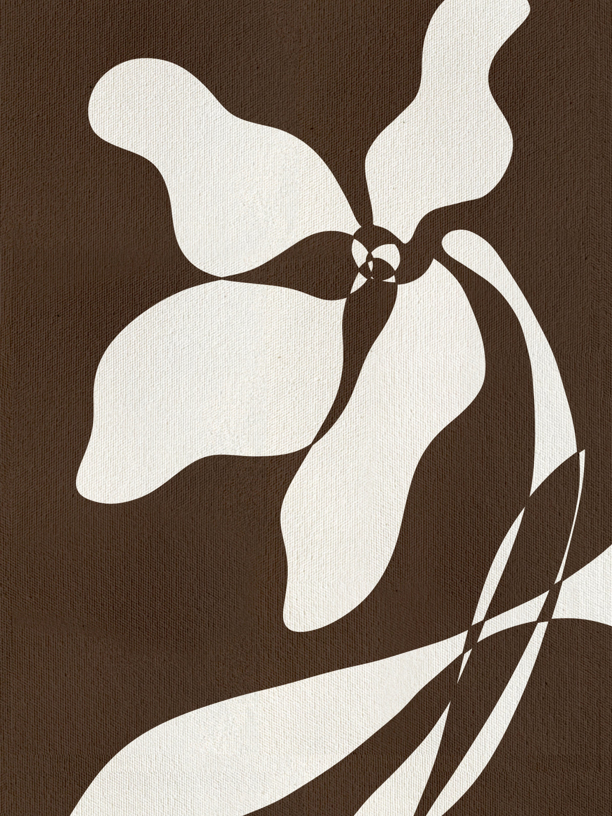 Muted Petals No 5 Poster och Canvastavla