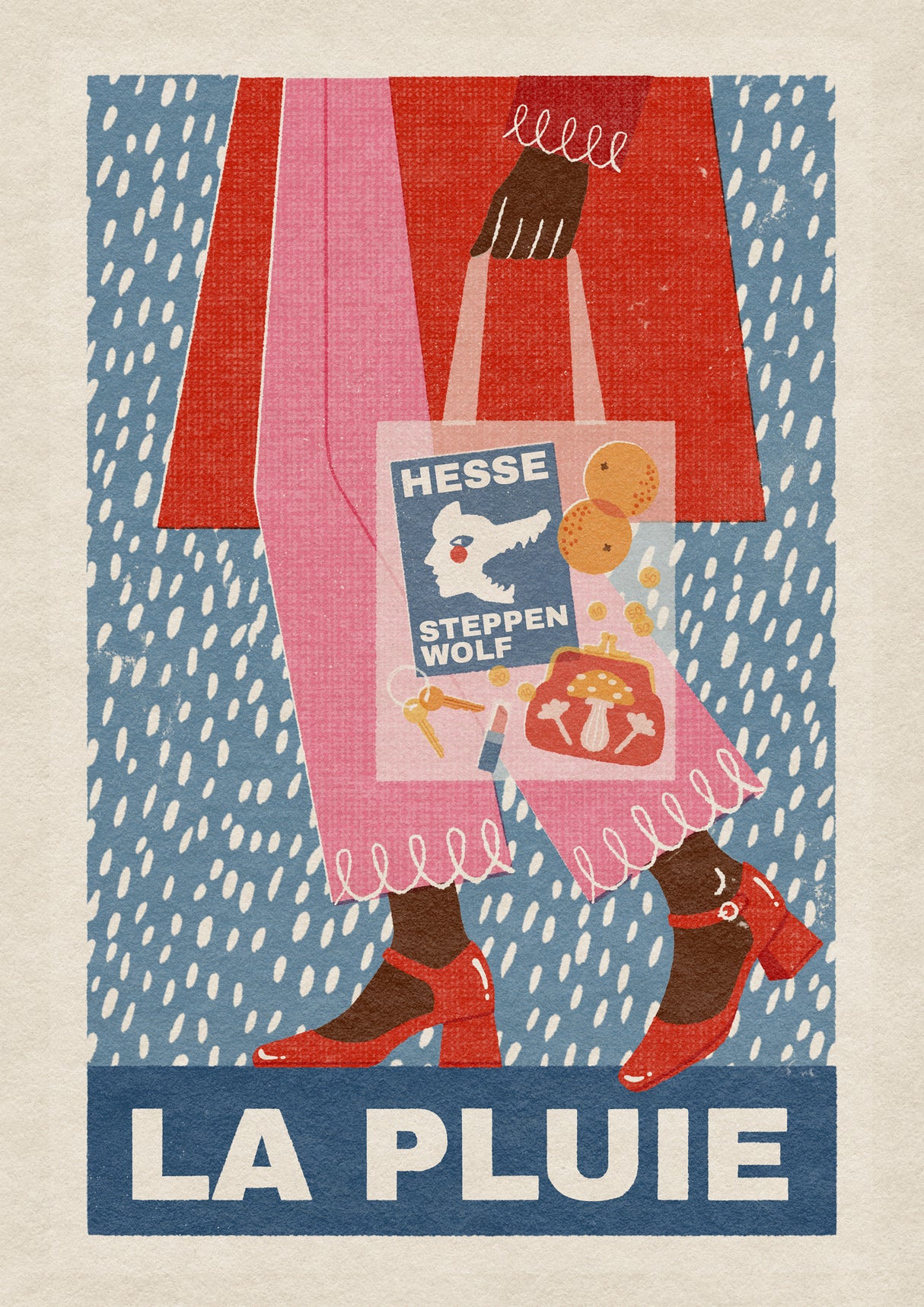 La Pluie French Style Poster och Canvastavla