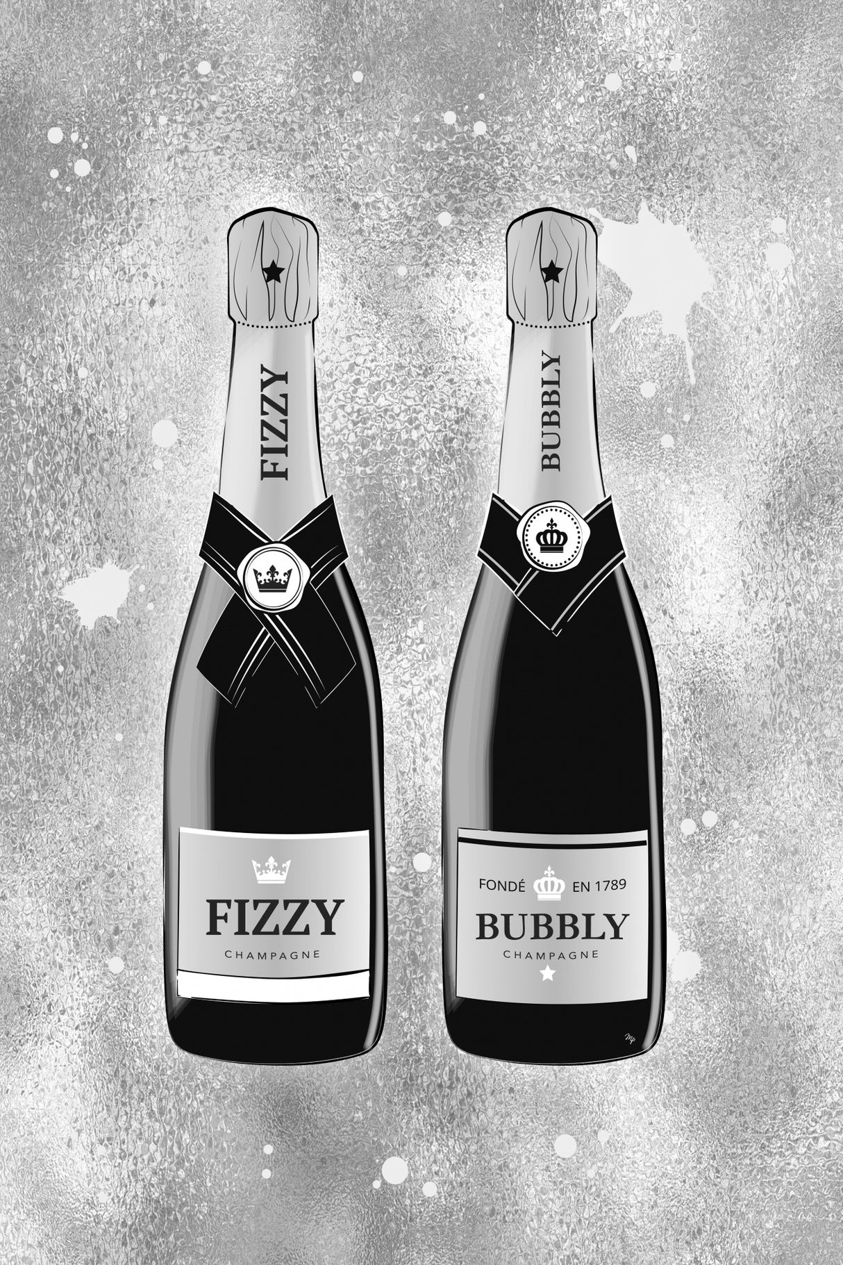 Fizzy Bubbly Poster och Canvastavla