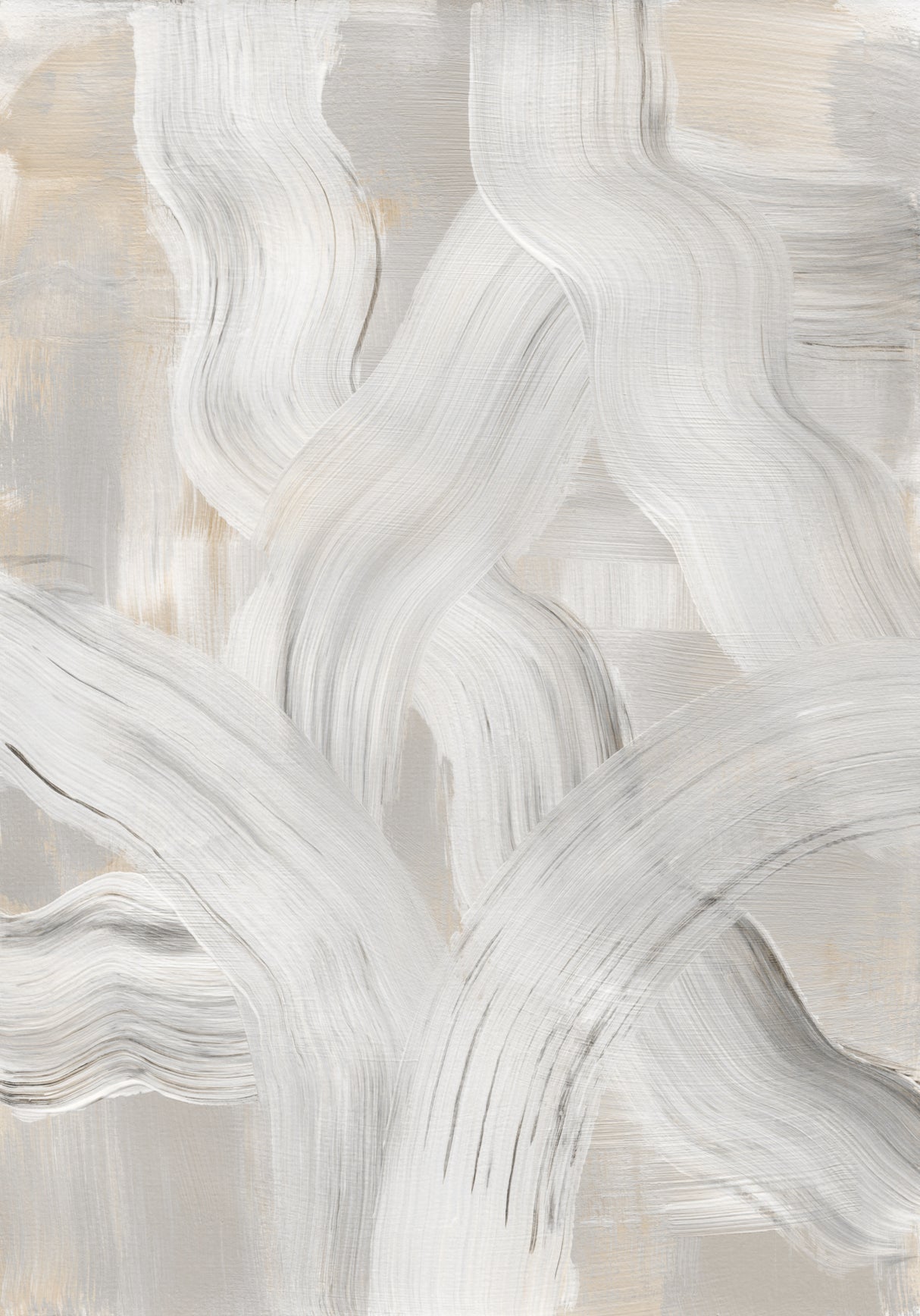 Abstract Brush Strokes 126 Poster och Canvastavla