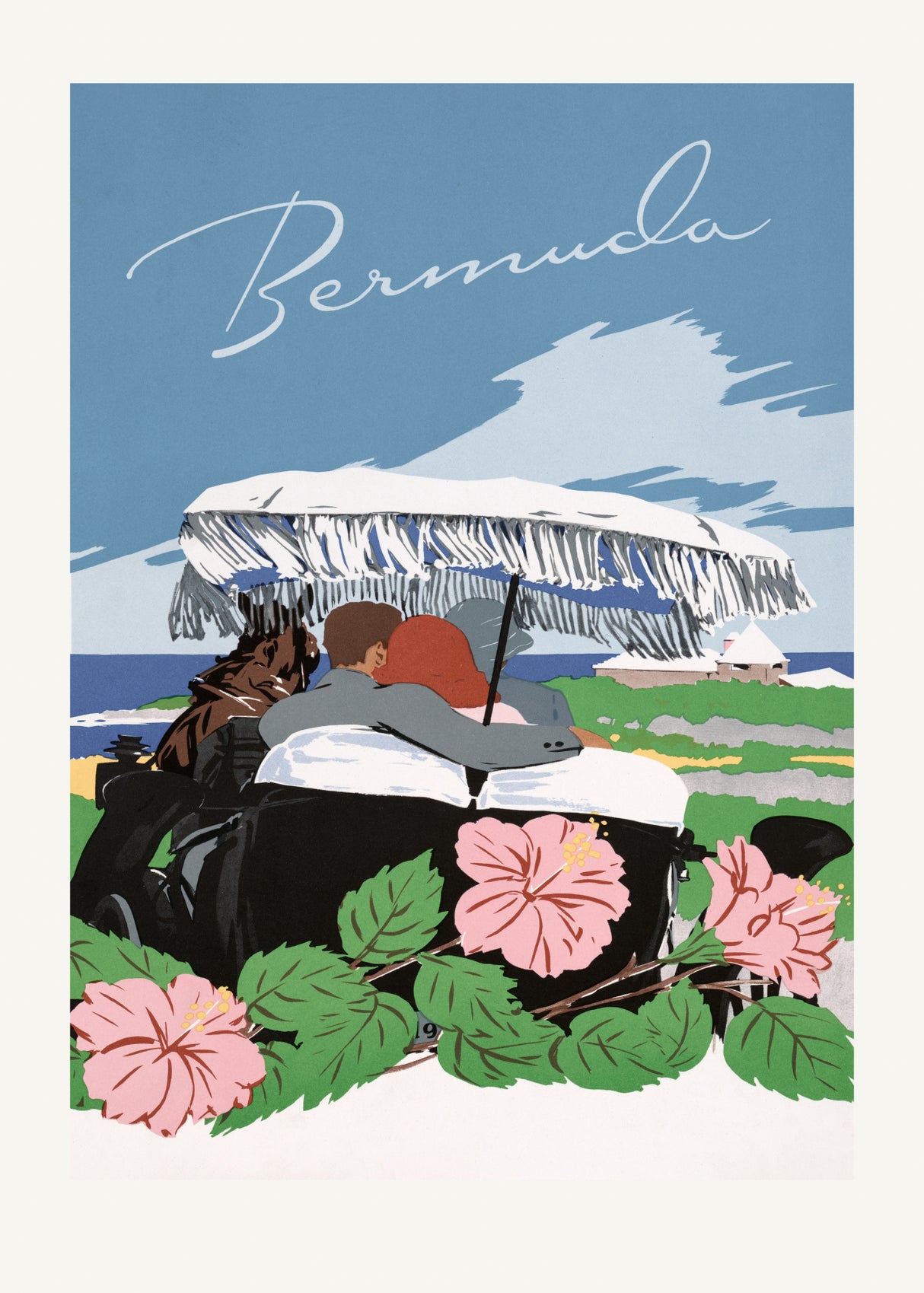 Bermuda (1940 1950) By Adolph Treidler Poster och Canvastavla