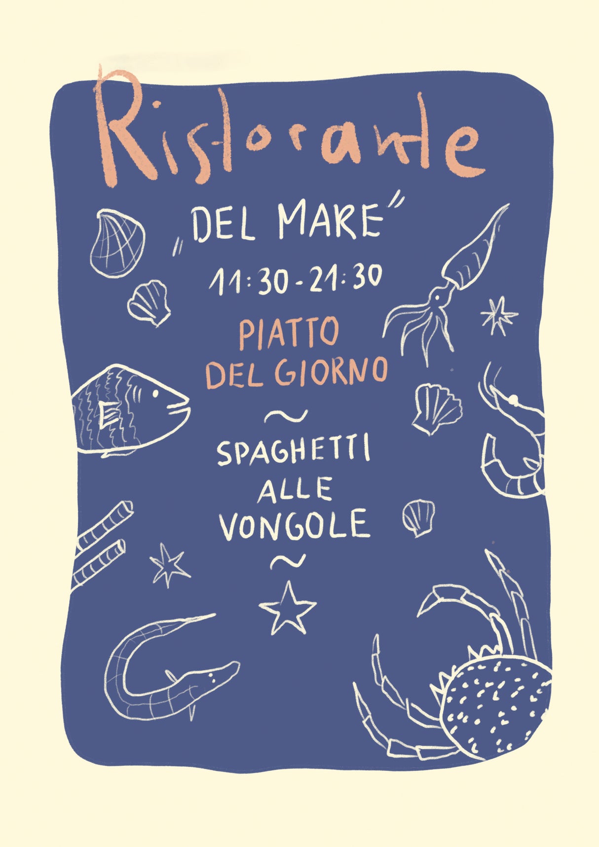 Ristorante Up Poster och Canvastavla