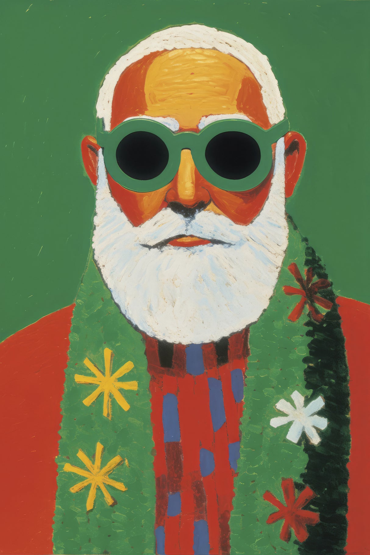 Holiday Santa Poster och Canvastavla