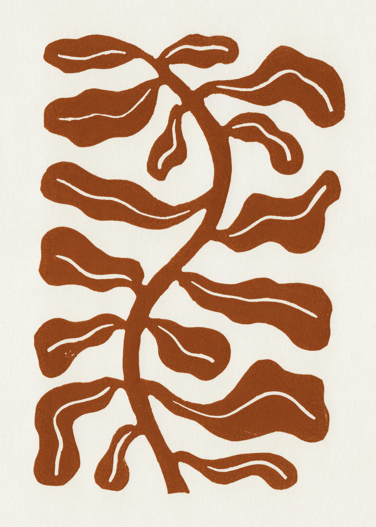 Wind Kissed Plant / Saddle Brown Poster och Canvastavla