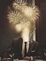 Fireworks Head Poster och Canvastavla