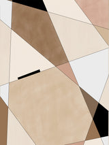 Geometric Beige art No.1 Poster och Canvastavla