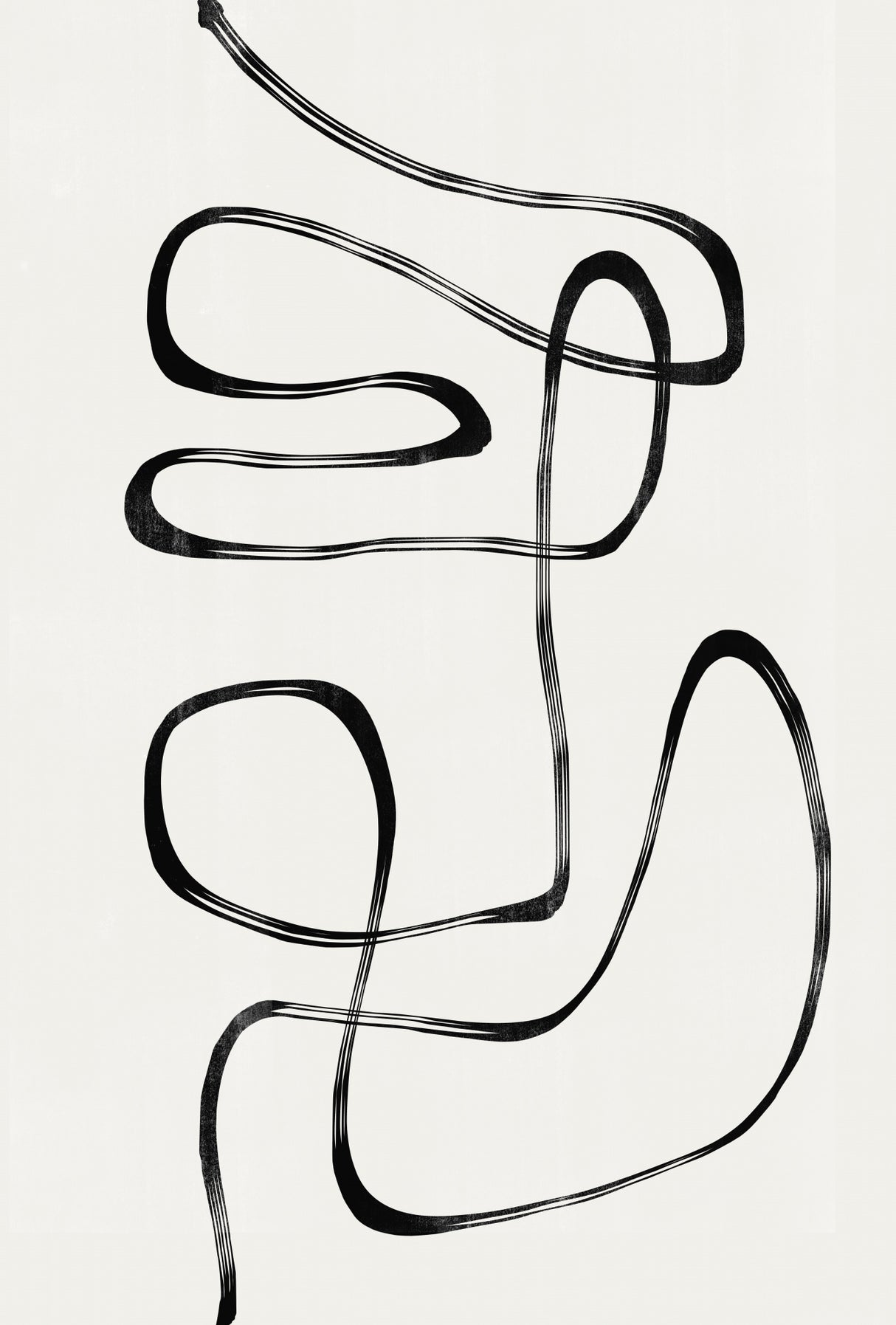 Abstract Line No5. Poster och Canvastavla