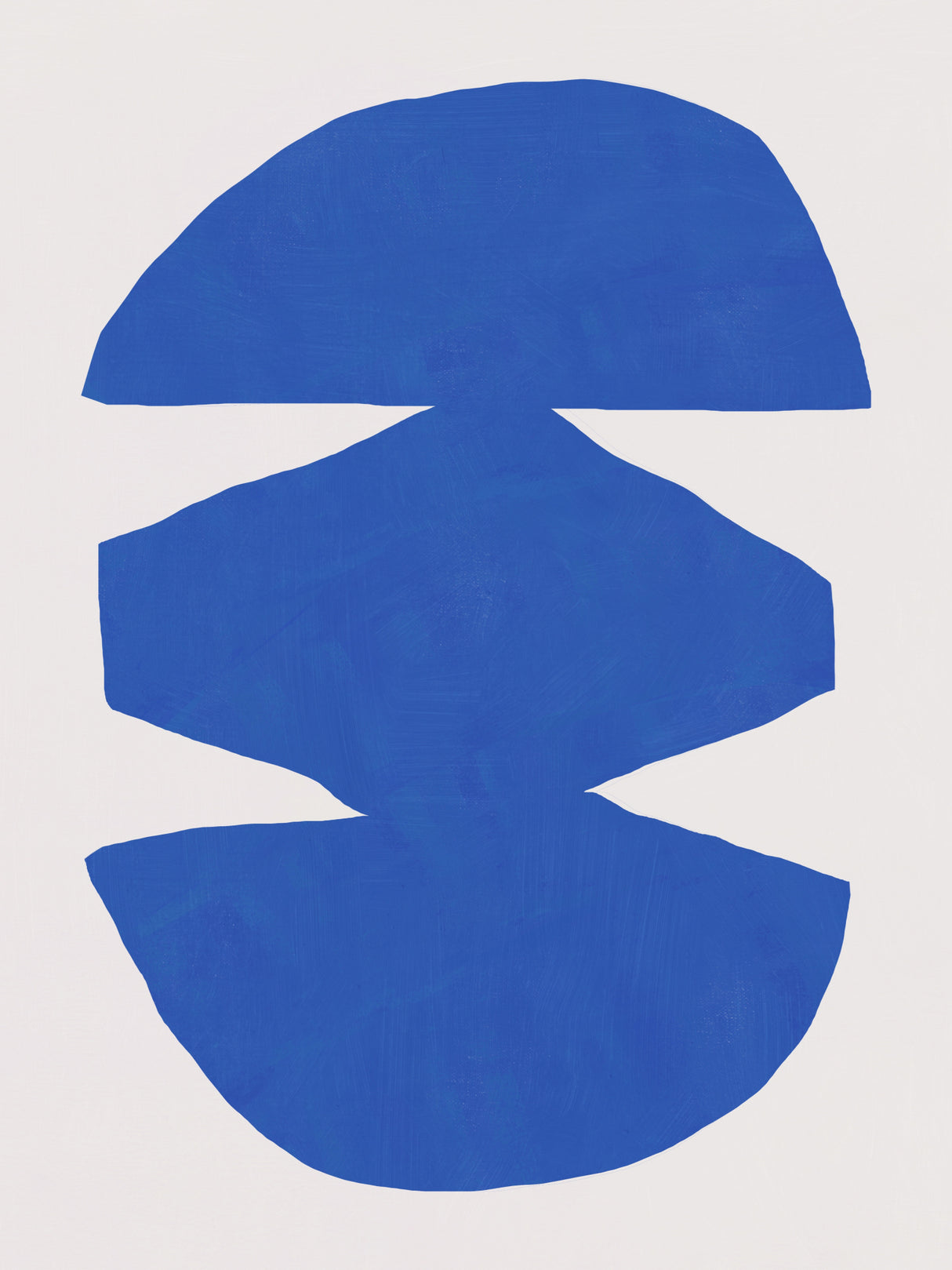 Cobalt blue cut out 02 Poster och Canvastavla