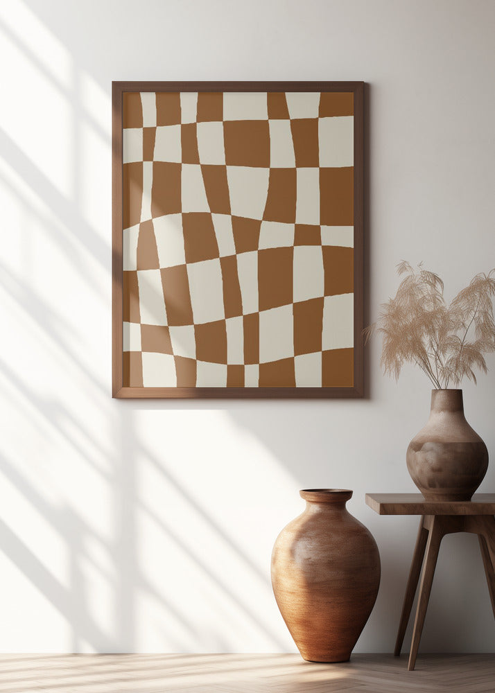 Minimal Checkerboard Poster och Canvastavla