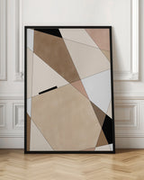 Geometric Beige art No.1 Poster och Canvastavla