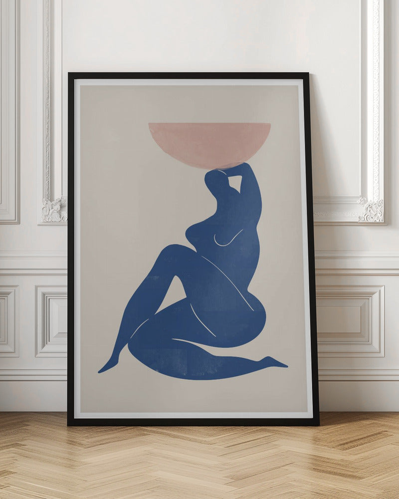 Vase and Woman Poster och Canvastavla