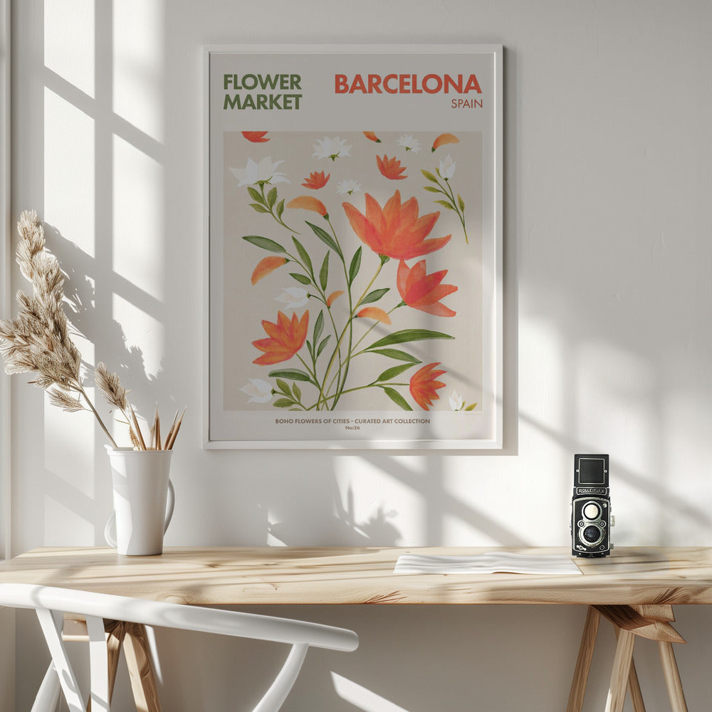 Barcelona Poster och Canvastavla