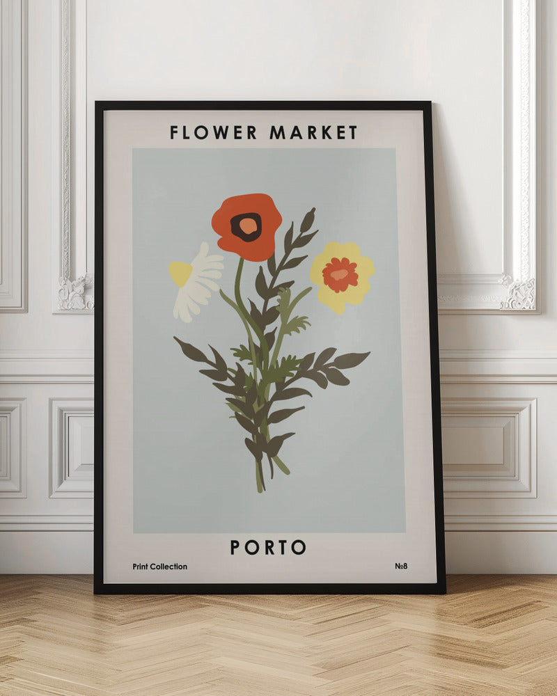 Flower Market Porto Poster och Canvastavla