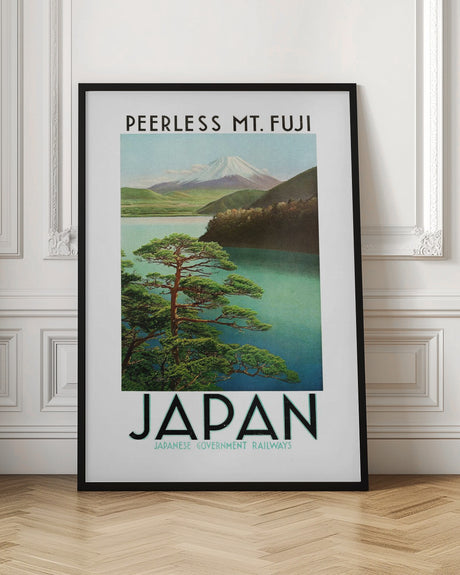 1930s Japan Travel Poster Japanese Government Railways Poster och Canvastavla