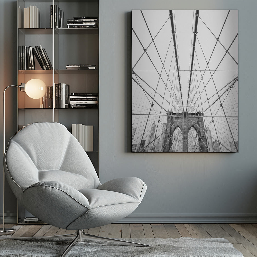 Brooklyn Bridge Poster och Canvastavla