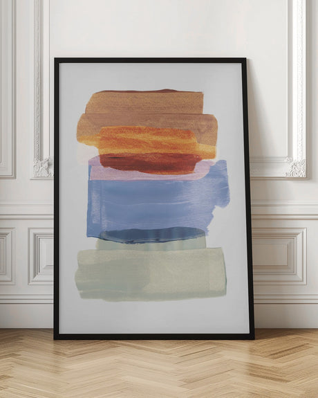 Abstract Brush Strokes 49 A1 Poster och Canvastavla