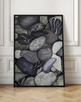 Beach stones Poster och Canvastavla