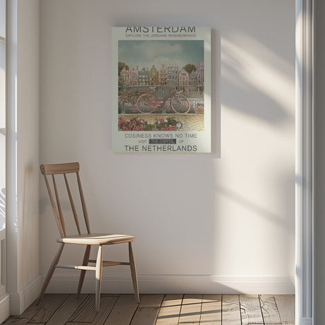 Amsterdam print Poster och Canvastavla