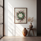 Holly wreath Poster och Canvastavla