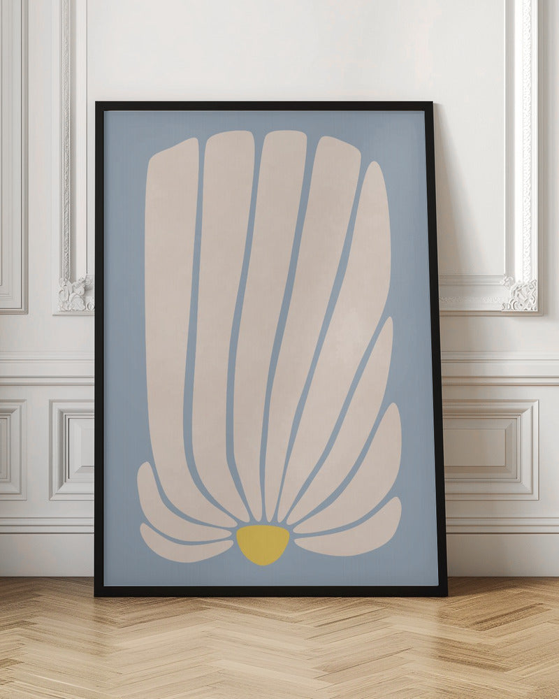 White Gerbera Flower Poster och Canvastavla