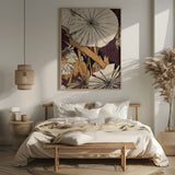 Tropical Gold Plants Poster och Canvastavla