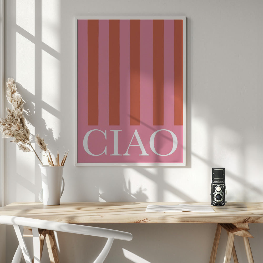 Ciao Stripes Poster och Canvastavla