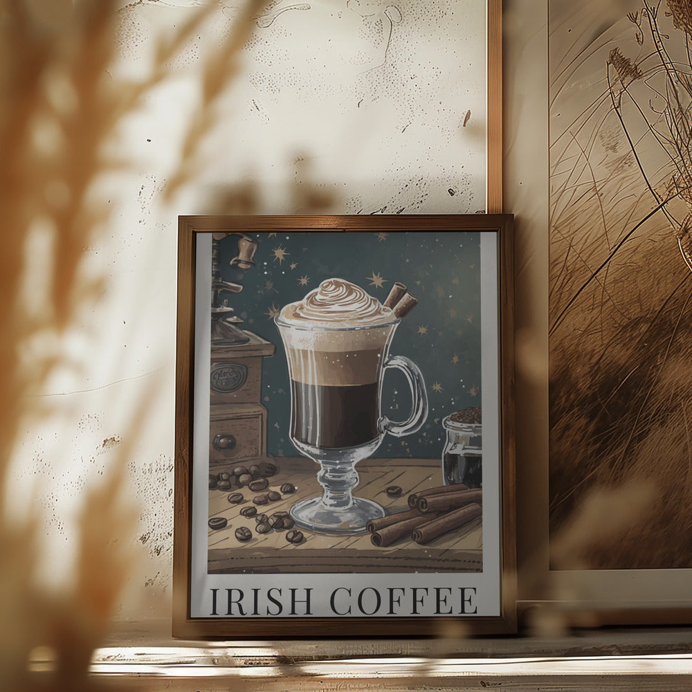 Irish Coffee Poster och Canvastavla