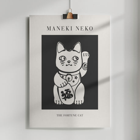 Manekineko Poster och Canvastavla