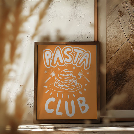 Pasta Club Poster och Canvastavla