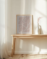 Beige Abstract Shapes Poster och Canvastavla