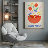 Pasta Party Poster och Canvastavla