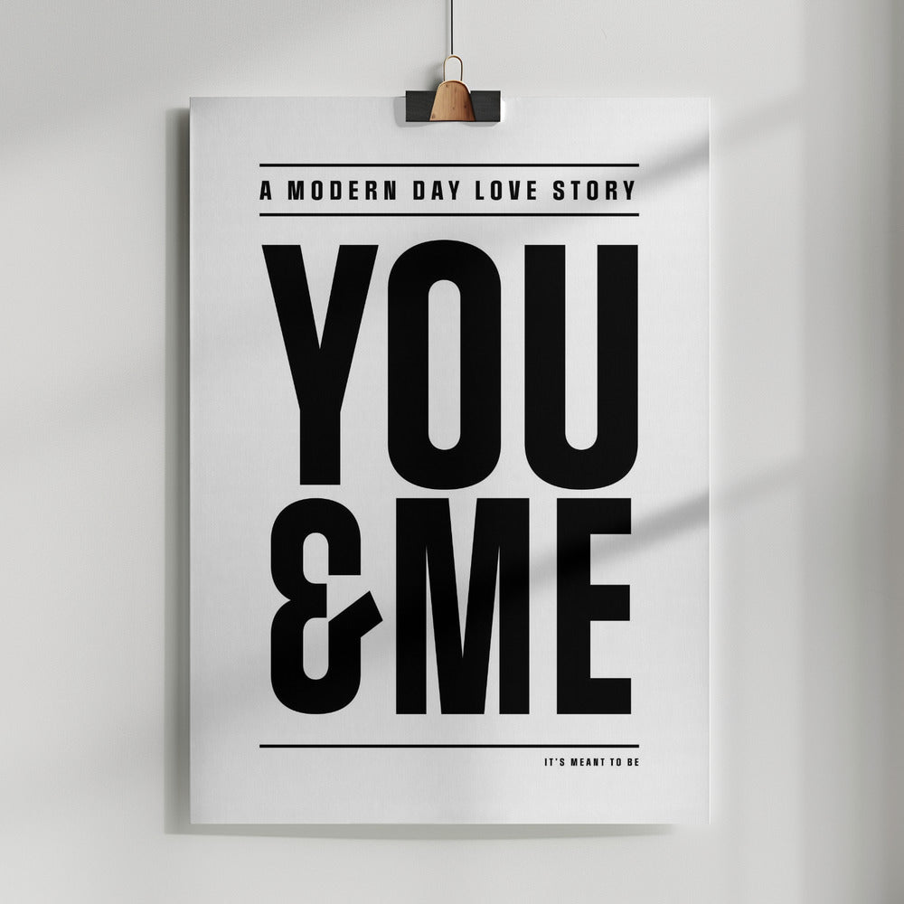 Modern Day Love Story Poster och Canvastavla