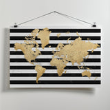 Detailed world map with cities, Harper Poster och Canvastavla