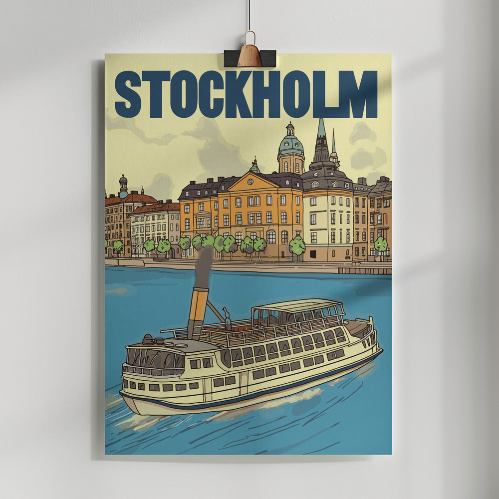 Stockholm Poster och Canvastavla