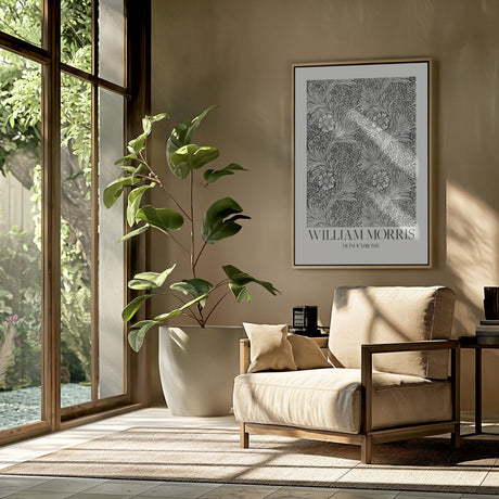 Marigold Monochrome Poster och Canvastavla